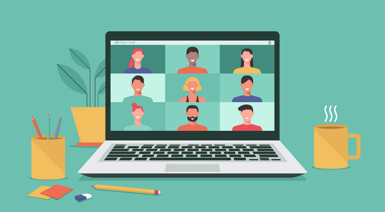 People connecting online
