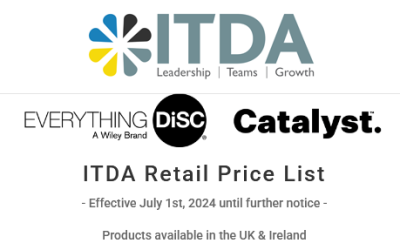Everything DiSC Products – retail price list (July 1st, 2024)