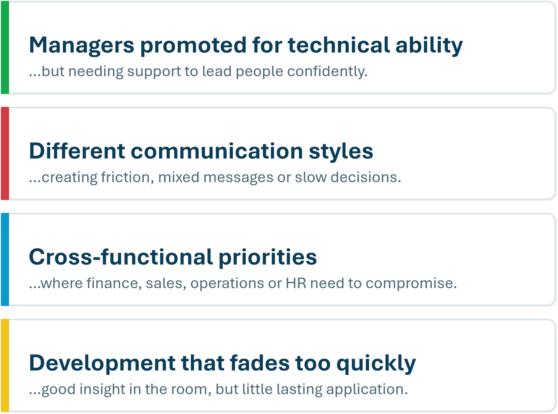 Four reasons capable people struggle to work well together