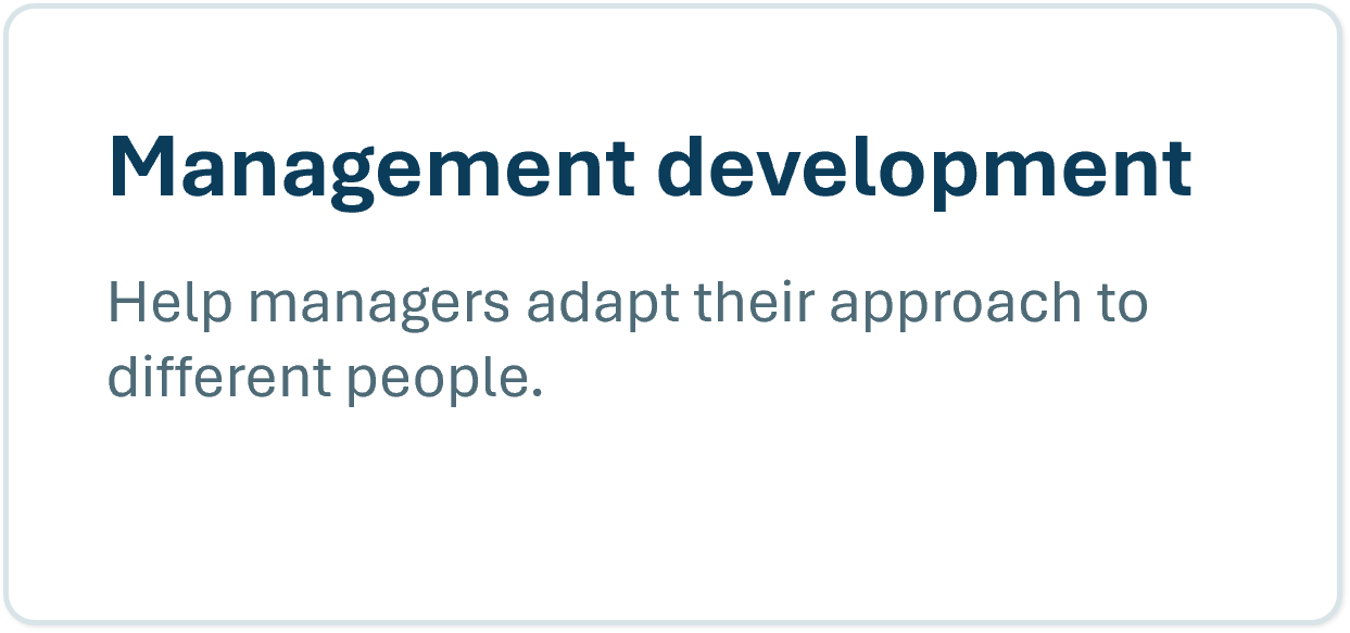 Management development